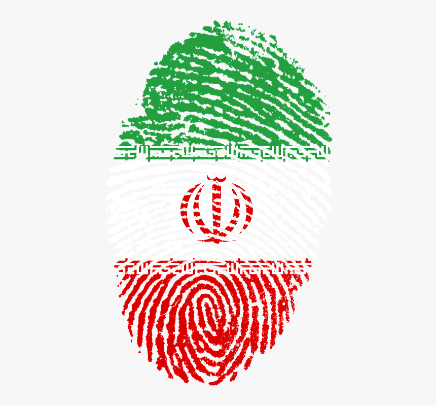 Iran Flag Fingerprint, HD Png Download, Free Download