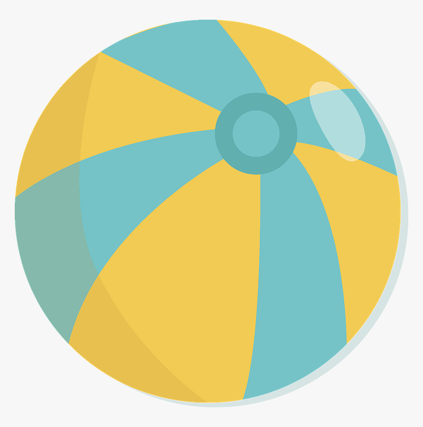 Beach Ball Clipart - Circle, HD Png Download, Free Download