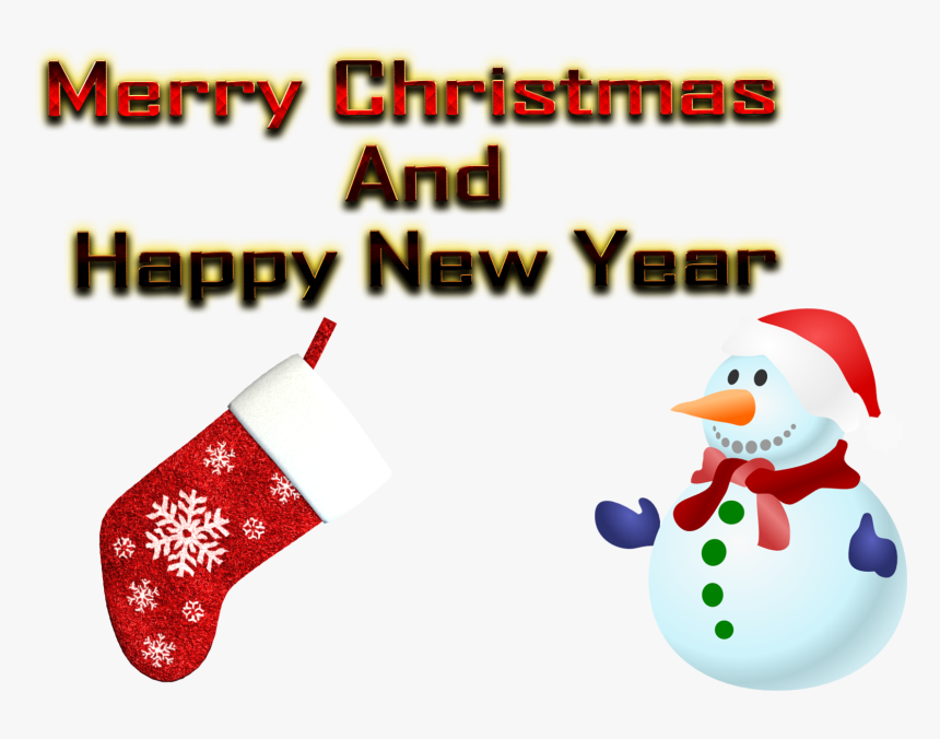 Christmas And New Year Png Image Download - Christmas Stocking, Transparent Png, Free Download