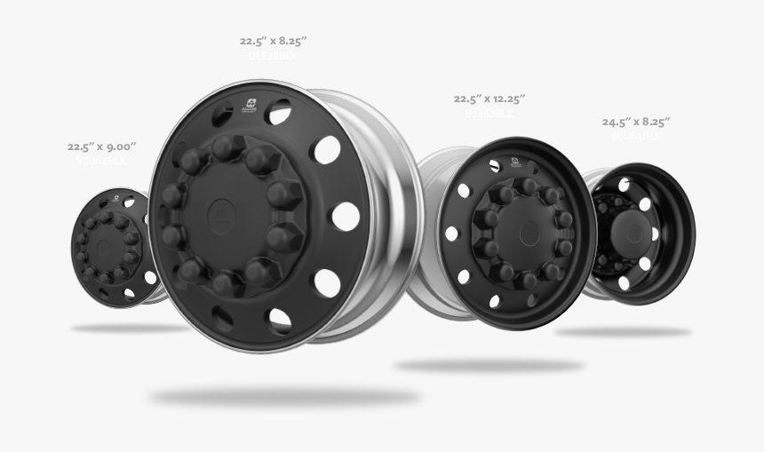 Alcoa Dura-black Matte Black Aluminum Wheels Family - Rotor, HD Png Download, Free Download