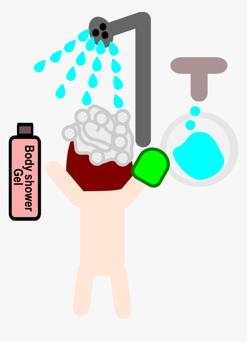 A Girl Takes A Shower Clip Arts - Hair Conditioner, HD Png Download, Free Download