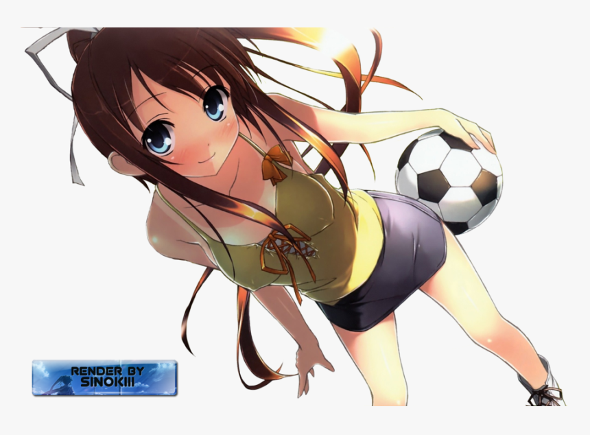 Anime Soccer Girl Render By Cjsn45-d58y02h - Anime Soccer Girl Png, Transparent Png, Free Download