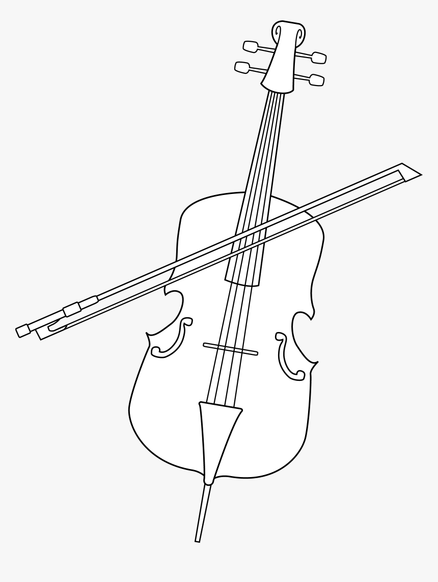 Fiddle Drawing Abstract - Violin, HD Png Download, Free Download