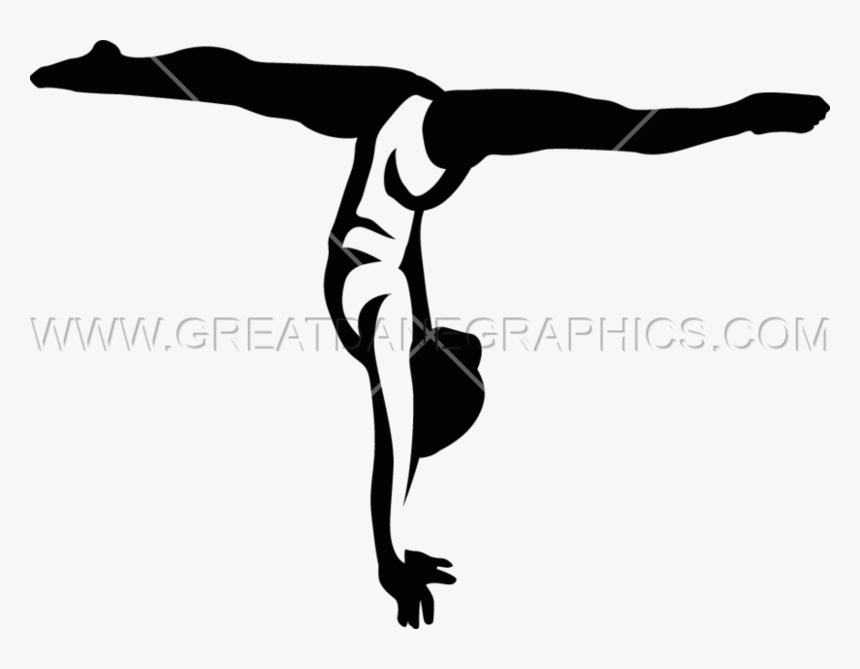 Gymnastic Splits - Gymnast Clipart, HD Png Download, Free Download