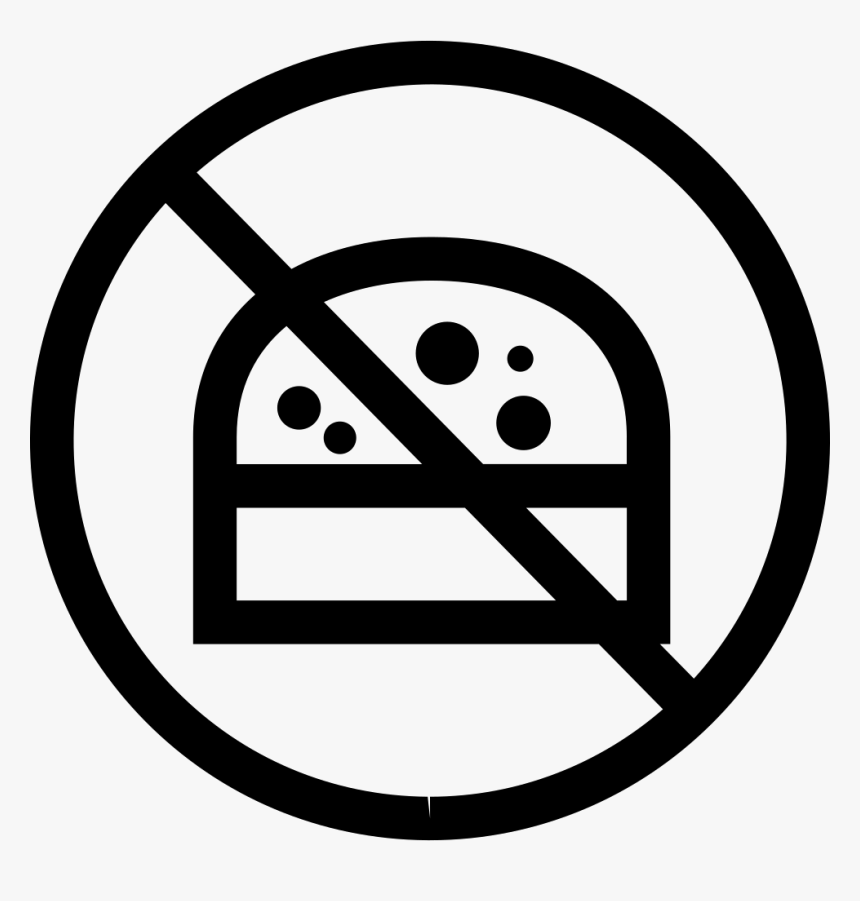 Burger Prohibition Sign For Gymnast - Real Time Operating Systems, HD Png Download, Free Download