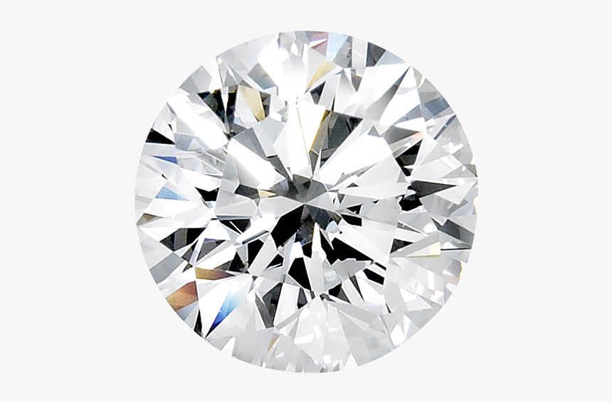 Round Cut Diamond - Diamond, HD Png Download, Free Download