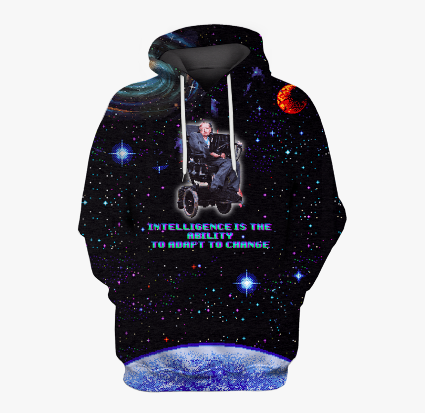 3d Stephen Hawking Tshirt - Hoodie, HD Png Download, Free Download