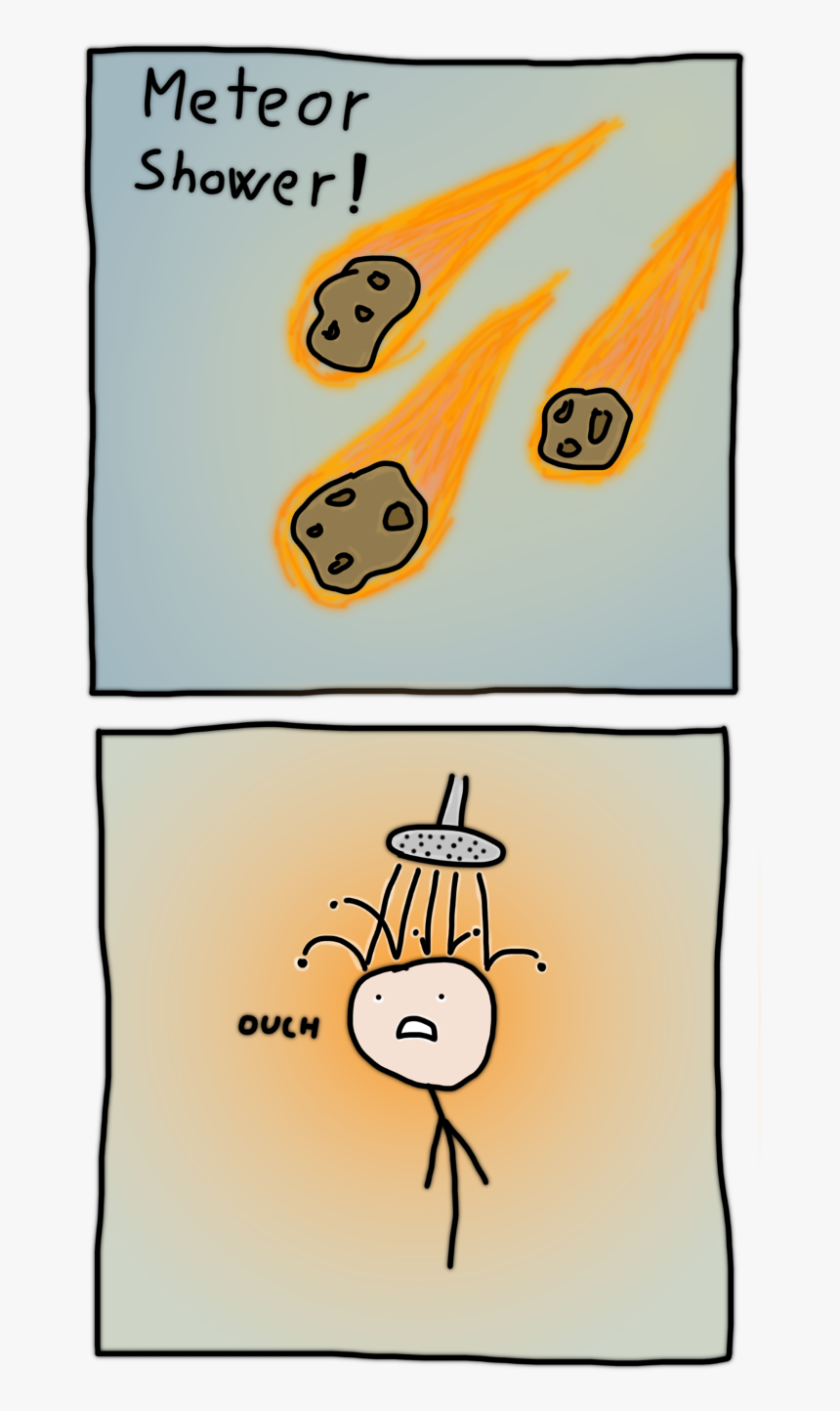 Meteor Shower Cartoon, HD Png Download, Free Download