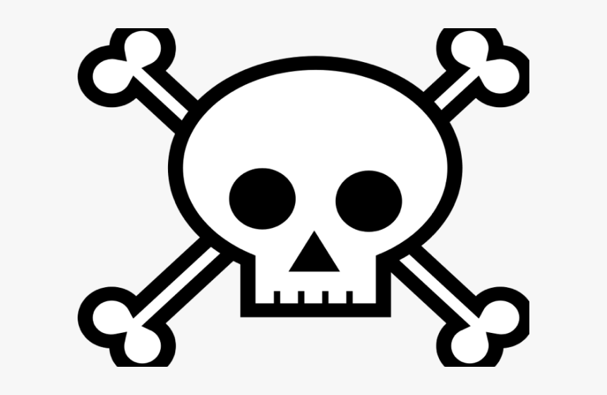 Transparent Pile Of Bones Png - Skull And Crossbones Easy Drawing, Png Download, Free Download