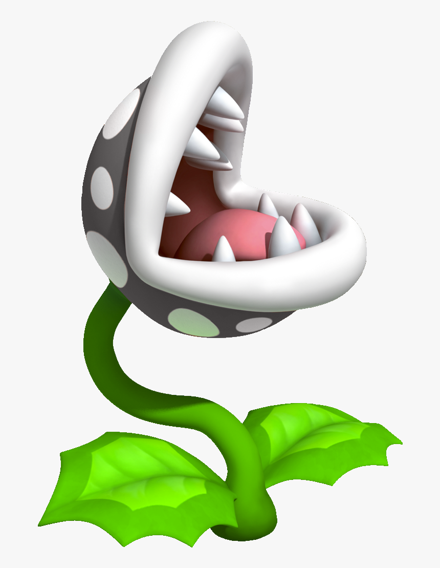 Inky Piranha Plants Are Black Piranha Plants - Super Mario Venus Fly Trap, HD Png Download, Free Download