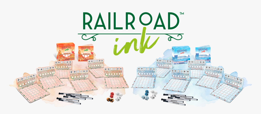 Railroad Ink Board Game, HD Png Download, Free Download