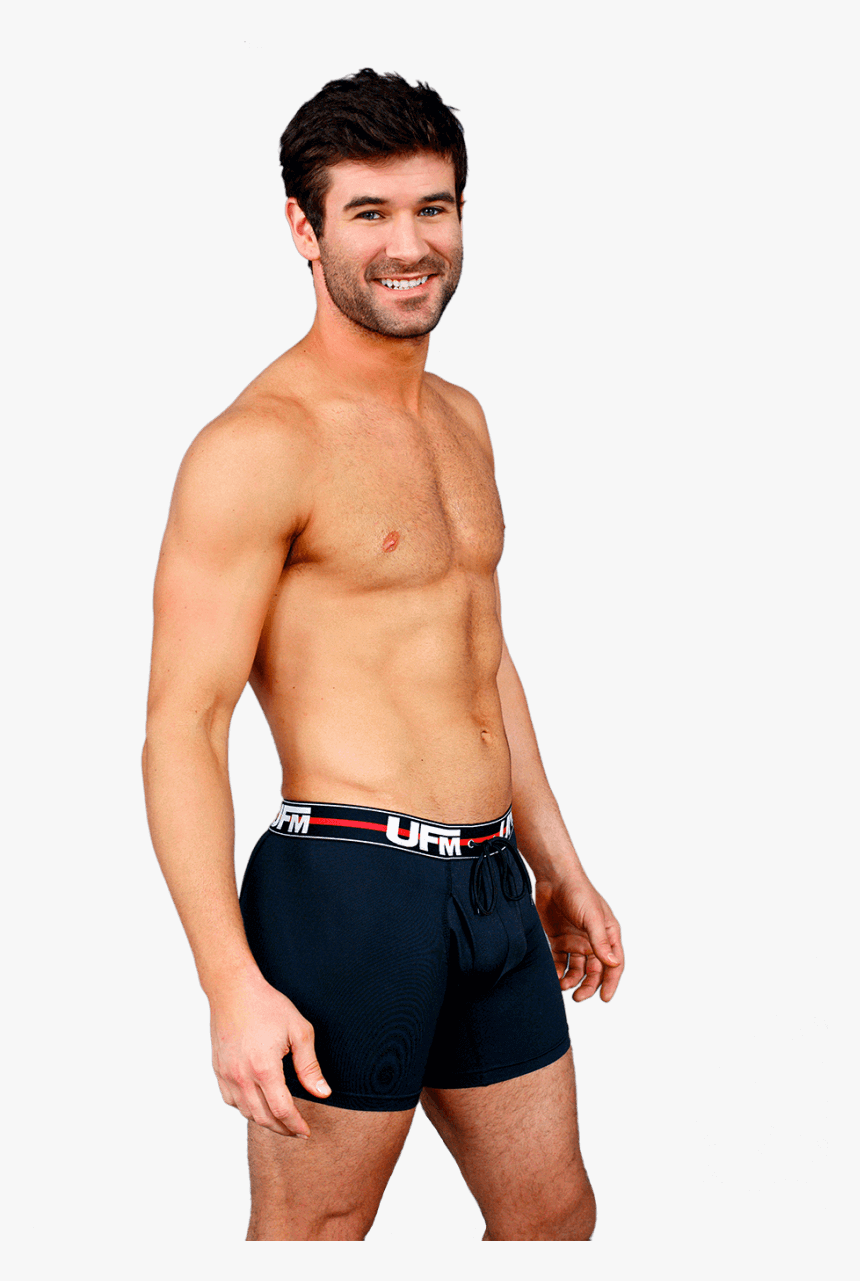 6 Inch Boxer Briefs Underwear For Men Black - Guy In Underwear Png, Transparent Png, Free Download