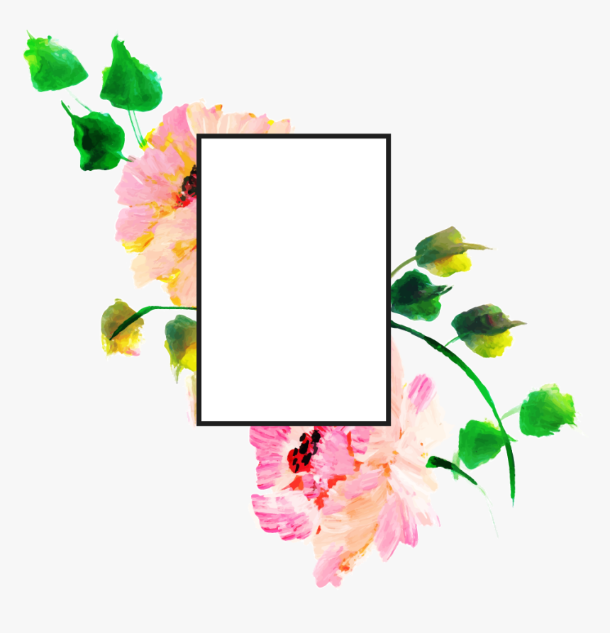 Free Png Floral Frame - Rose, Transparent Png, Free Download