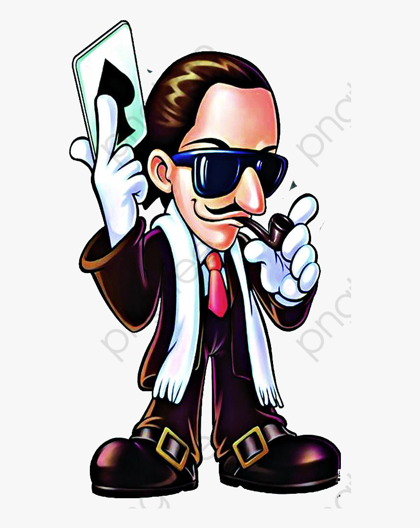 Transparent Deck Of Cards Clipart - Homem Segurando Carta De Baralho, HD Png Download, Free Download