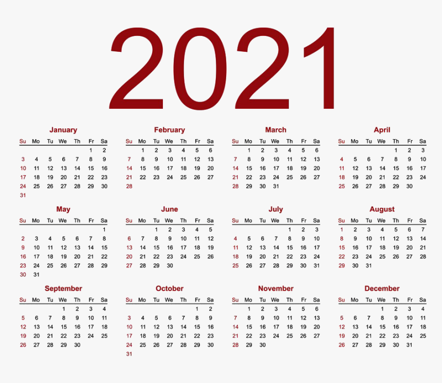 2021 calendar png download Calendar 2021 Png File Printable Year Calendar 2020 Transparent Png Kindpng 2021 calendar png download