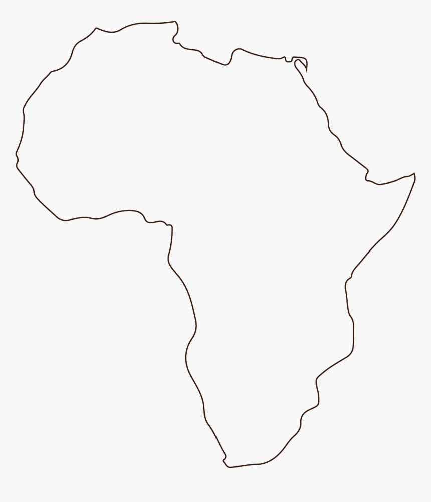 Africa Outline Png - Drawing, Transparent Png, Free Download