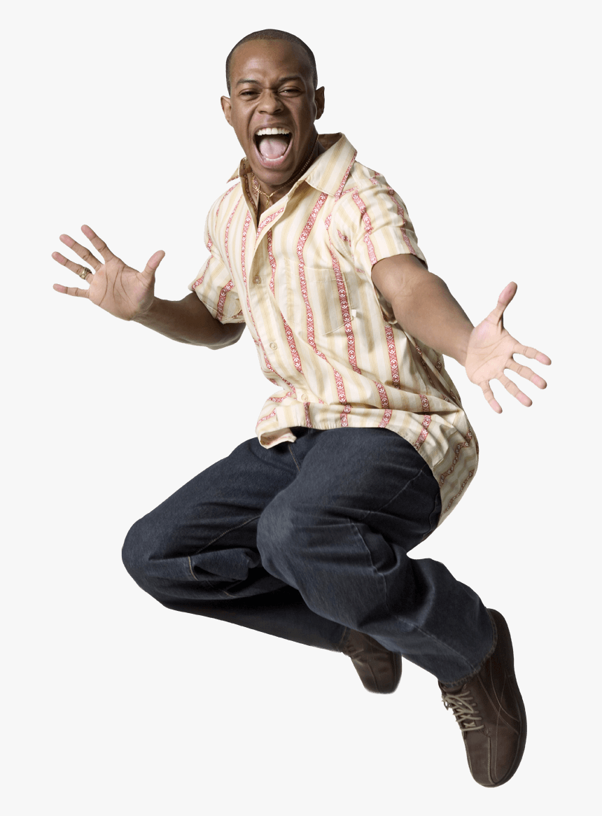 Black Man Jumping Png , Png Download - Man Jumping No Background, Transparent Png, Free Download