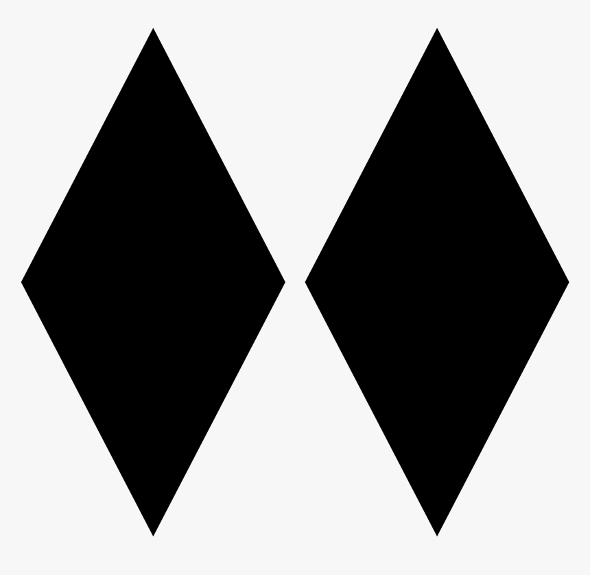 Black Diamond Png Png Free Library - Double Black Diamond Ski Symbol, Transparent Png, Free Download