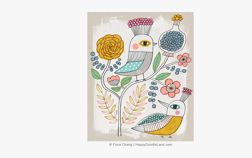 2birds© Flora Chang, HD Png Download, Free Download