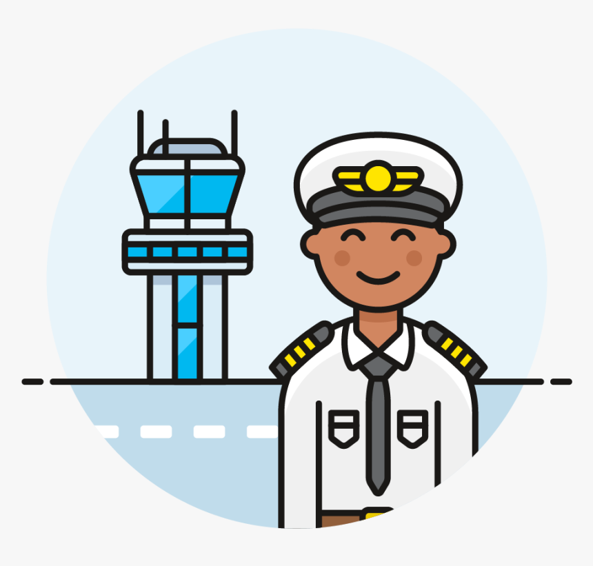 Captain Clipart Male Pilot - Pilot Cartoons, HD Png Download - kindpng Captain Clipart Male Pilot - Pilot Cartoons, HD Png Download - kindpng