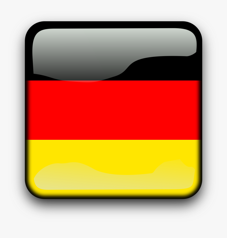 Germany Clip Arts - German Flag Button Png, Transparent Png, Free Download