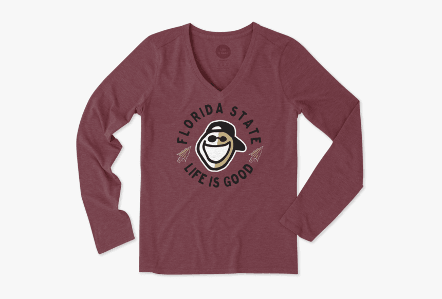Women"s Florida State Face Paint Jake Long Sleeve Cool - Basketball, HD Png Download, Free Download