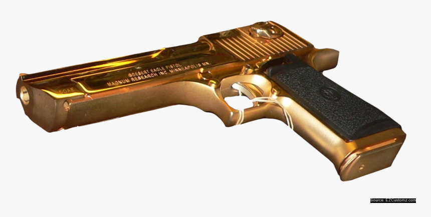 Gold Desert Eagle 2 - 44 Magnum 357 Magnum, HD Png Download, Free Download