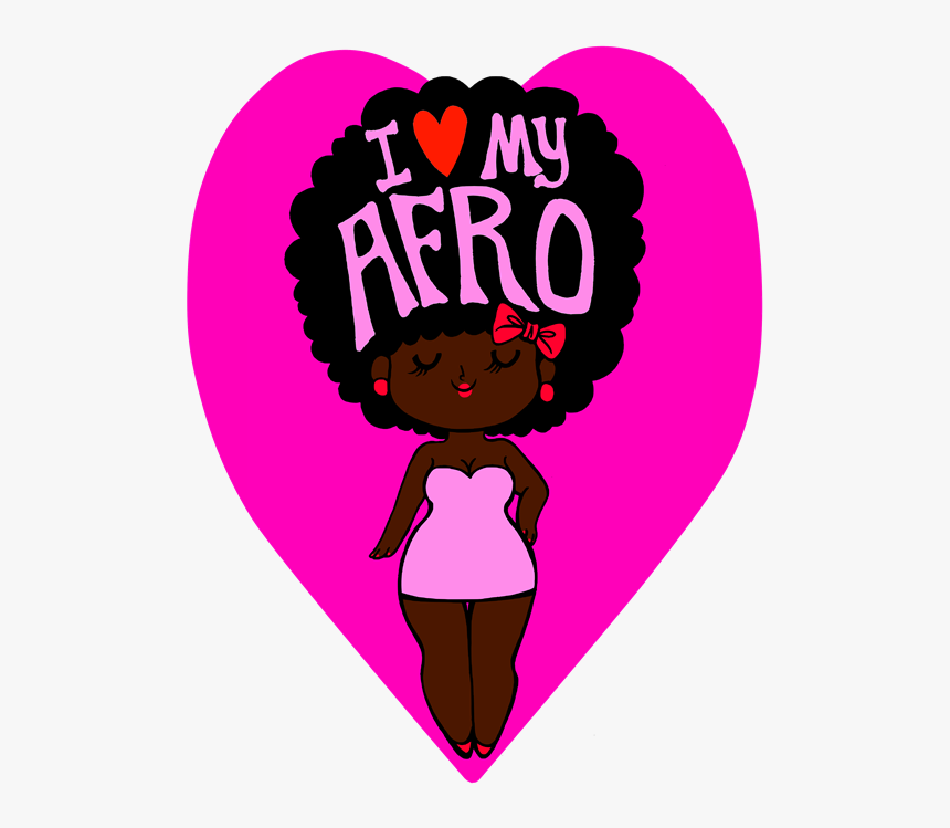 Banner Black And White Stock Http Thetinyhoboart Tumblr - Love My Afro Hair, HD Png Download, Free Download