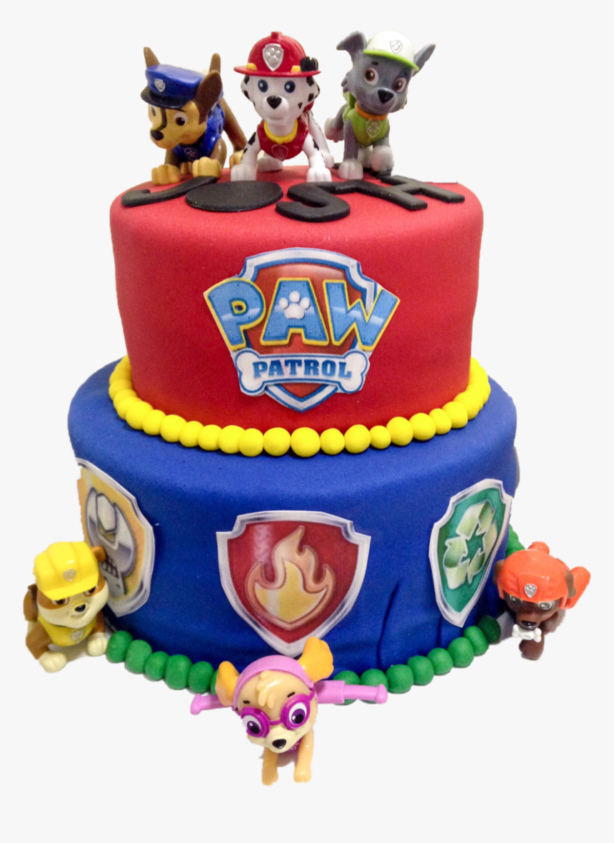 Paw Patrol Cake - Download Images Of Paw Patrol Birthday Cake, HD Png Download, Free Download