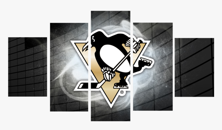 Hd Printed Pittsburgh Penguin Logo 5 Pieces Canvas - Pittsburgh Penguins, HD Png Download, Free Download