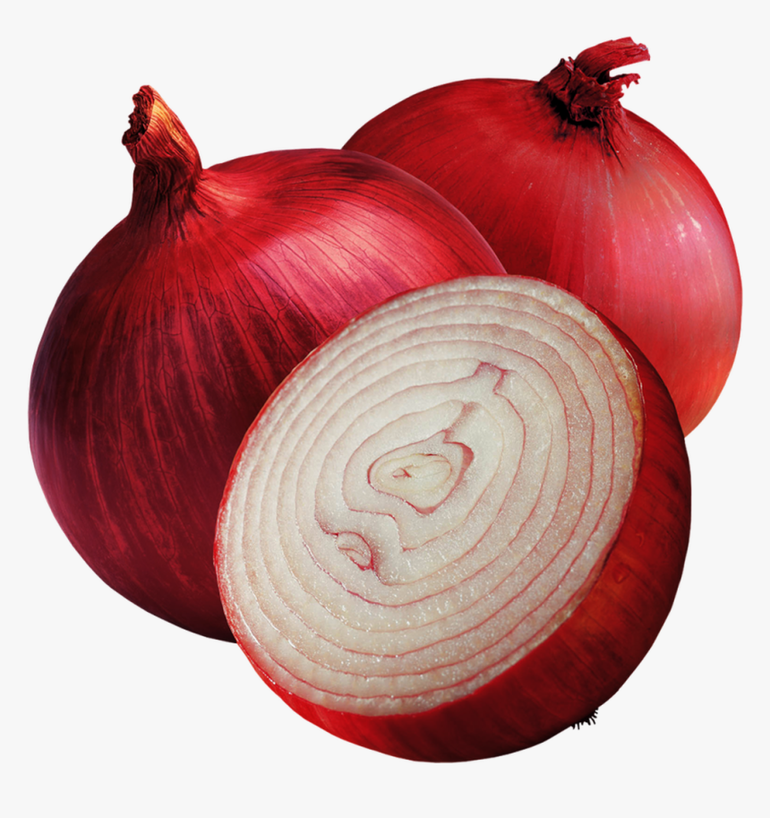 Two Onions And Half An Onion - Red Onion, HD Png Download, Free Download