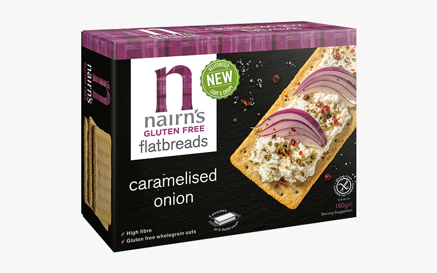 Caramelised Onion Flatbread - Nairns Flatbreads, HD Png Download, Free Download