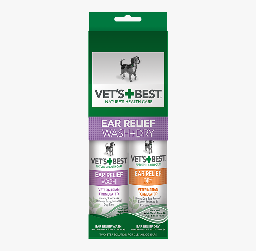 Vet's Best Ear Relief Wash And Dry, HD Png Download, Free Download