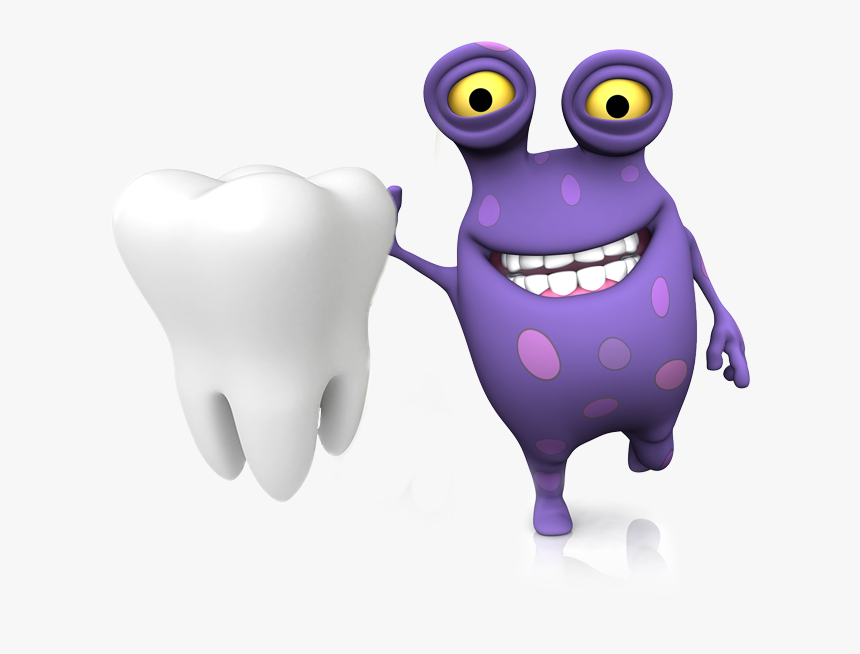 Purple Monster With Tooth - Cartoon, HD Png Download, Free Download