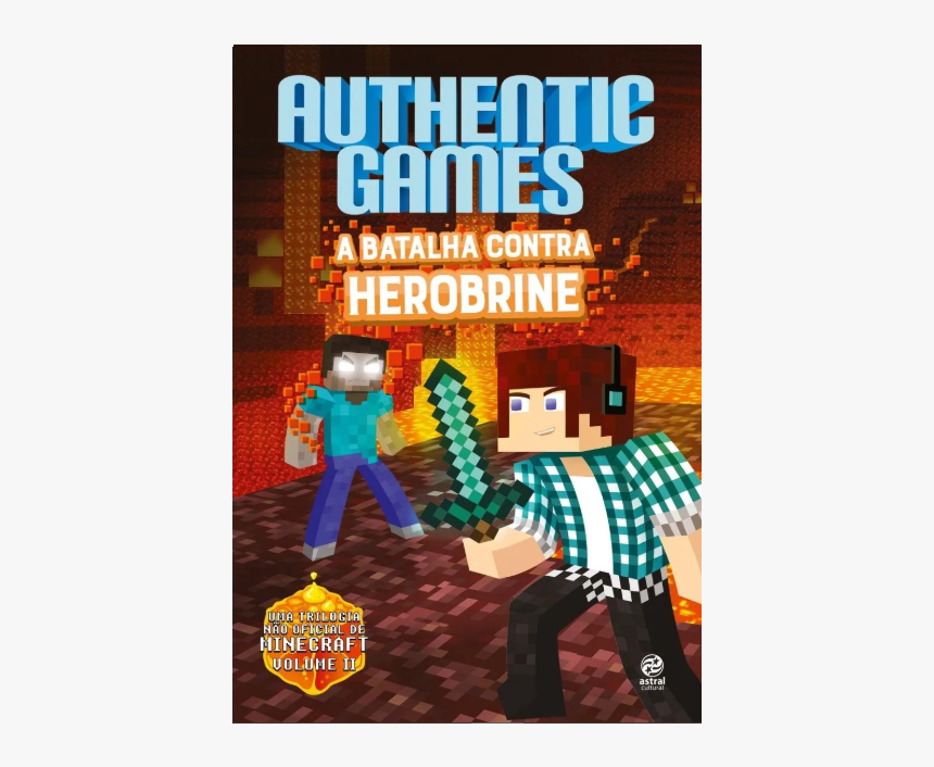 Main Product Photo - Livro Authenticgames A Batalha Contra Herobrine, HD Png Download, Free Download