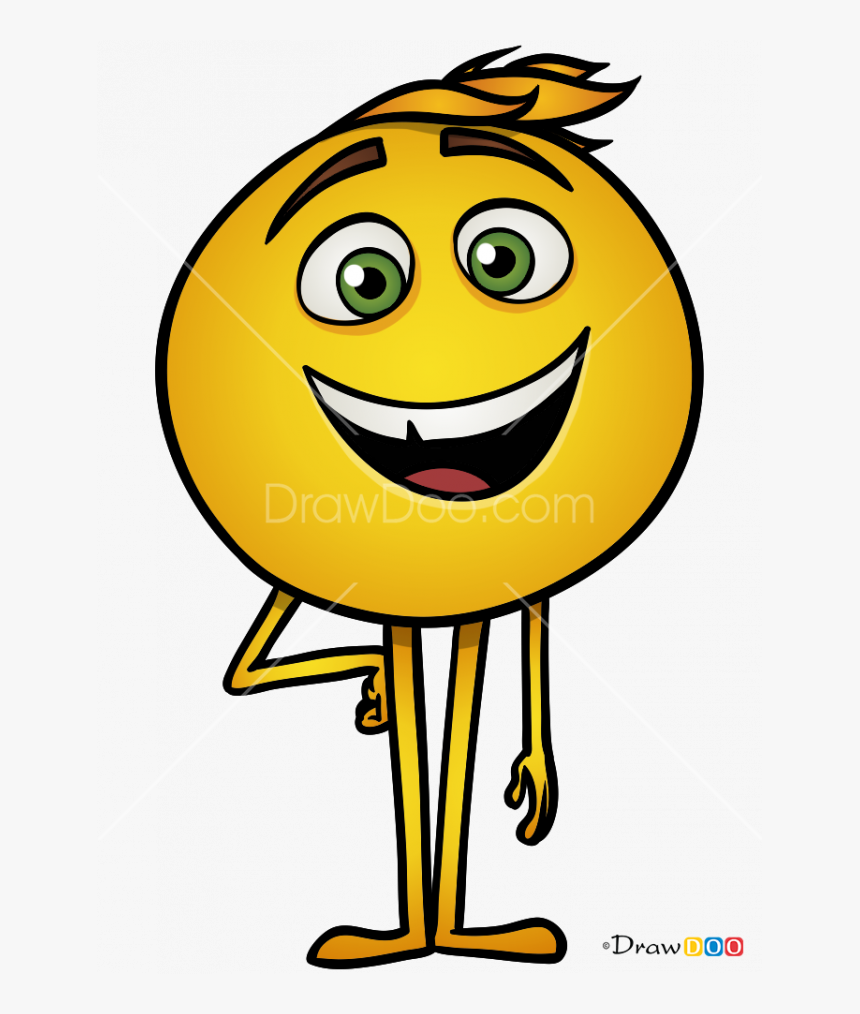 665 X 934 - Gene Emoji Movie Drawing, HD Png Download, Free Download