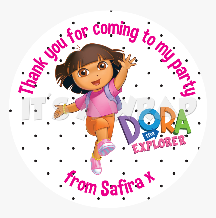 Dora The Explorer Sweet Cone Stickers - Dora The Explorer, HD Png Download, Free Download