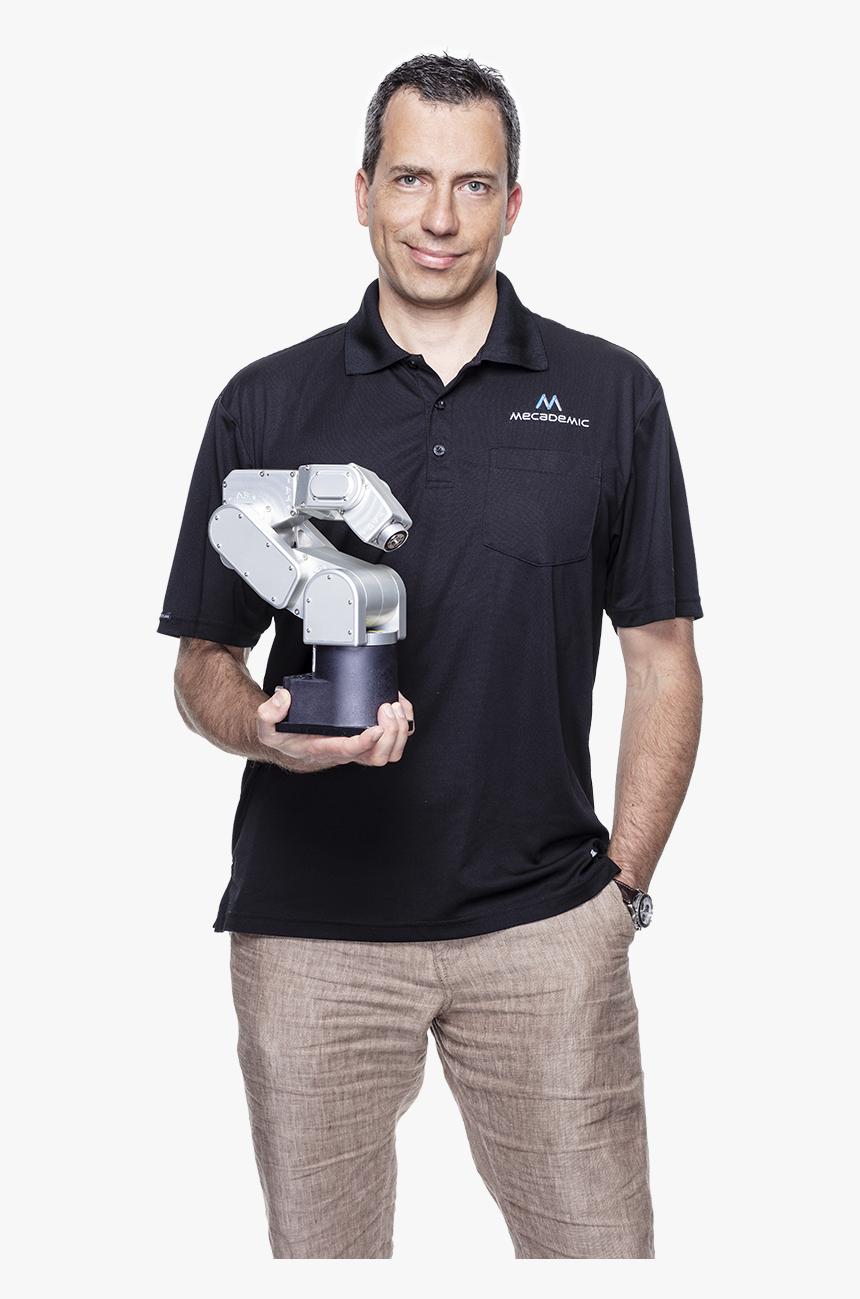One Of Mecademic"s Cofounders Effortlessly Holding - Mecademic, HD Png Download, Free Download