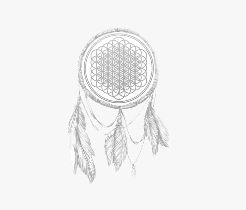 Flower Of Life Dreamcatcher Tattoo, HD Png Download, Free Download