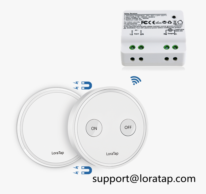 Acegoo Wireless Light Switch Kit Remote No Wiring Battery - Inssider, HD Png Download, Free Download