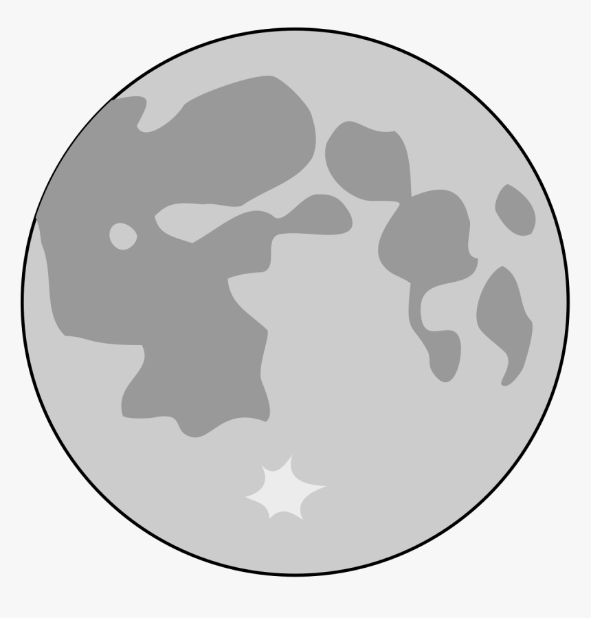 Full Moon Silhouette Clipart, HD Png Download, Free Download
