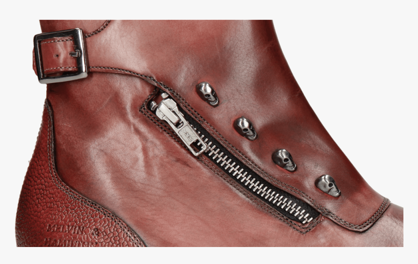 Ankle Boots Elvis 25 Scotch Grain Burgundy - Leather Jacket, HD Png Download, Free Download