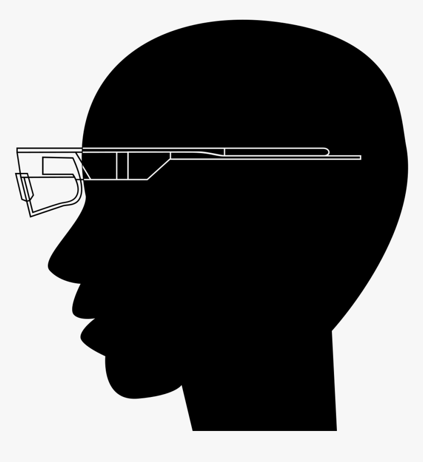 Google Glasses On Bald Head, HD Png Download, Free Download