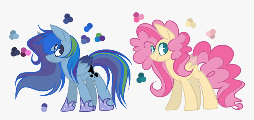 {fluttershy X Pinkie Pie X Luna X Rainbow Dash} By - Mlp Pinkie Pie X Fluttershy, HD Png Download, Free Download