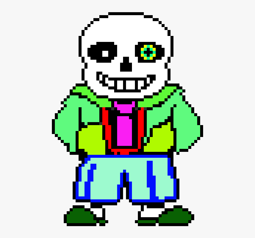 Undertale Au Fanon Wiki - Pixel Art Sans Undertale, HD Png Download - vhv