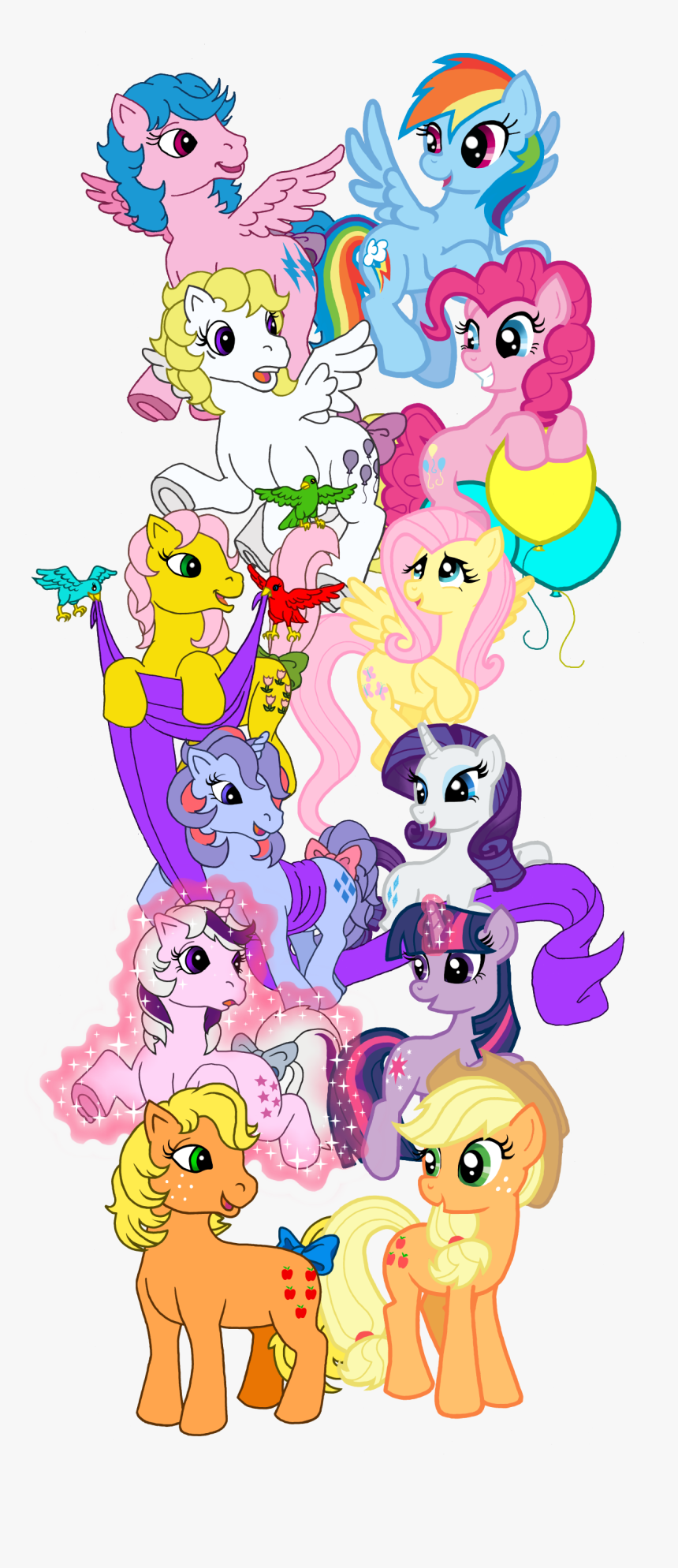 Mlp Mane 6 Gen 1, HD Png Download, Free Download