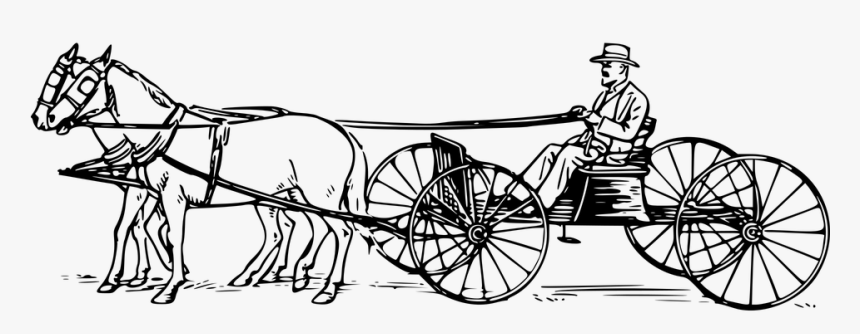 coloring page horse carriage hd png download  kindpng
