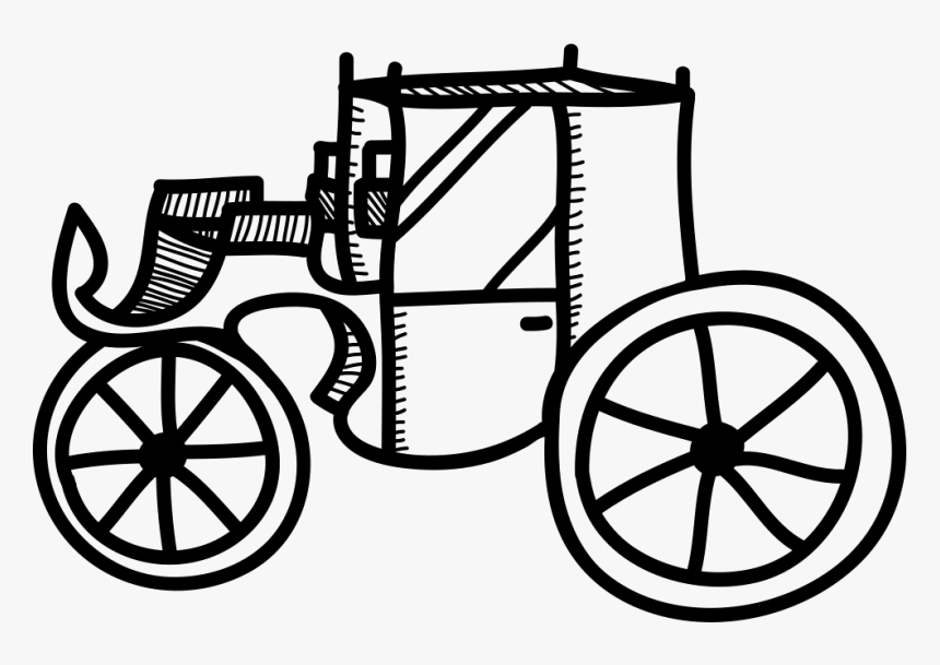 Vintage Carriage - Desenhos De Bicicleta Fácil, HD Png Download, Free Download