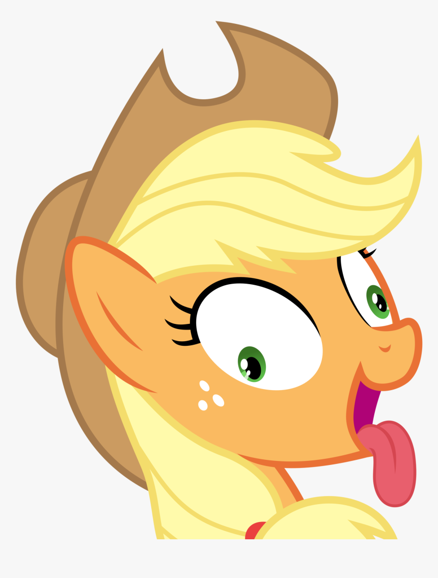 Really Silly Applejack By Magister39 - My Little Pony Applejack Head, HD Png Download, Free Download