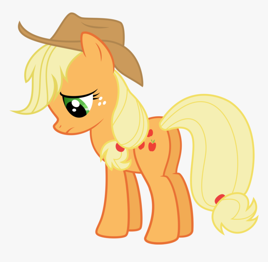 Sad Applejack By Tryhardbrony-d5k42sj - Applejack My Little Pony, HD Png Download, Free Download